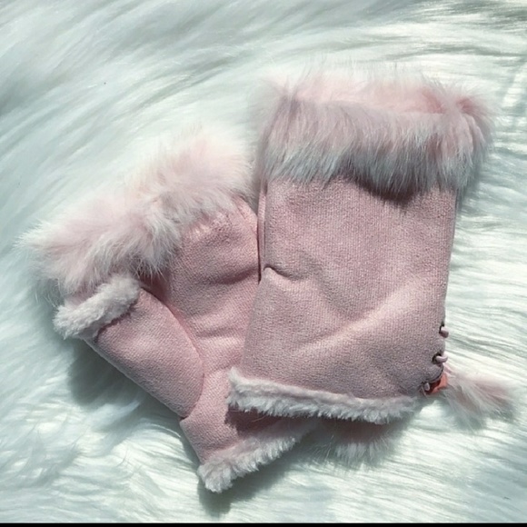 Atelier Sona Accessories - Fingerless gloves faux suede new